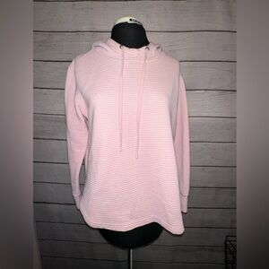 Jane & Delancey Pink Women's Ribbed Hoodie Size Medium, Everyday Wear, Casual